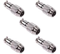 5 Pezzi Connettore Circolare M12 Maschio 2 Vie Plug Switch Electronics