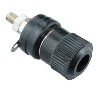 5 Pezzi Connettore Presa Banana 4mm Nera ABS Pannello Switch Electronics