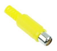 5 Pezzi Connettore RCA Phono Giallo con Saldatura Switch Electronics