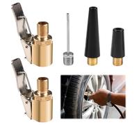 5 Pezzi Connettore Valvola Pneumatica Universale,8mm Adattatore per Gonfiare Ruote Bici,Attacco Gonfiaggio Pneumatico Bici,Adattatore Bici Compressore,per Pneumatici di Auto,Biciclette,Palloni