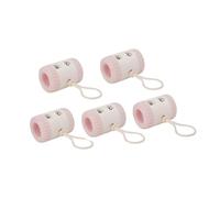 5 pezzi contatore punti uncinetto maglia punto unità compatta materiale PP con cordino adatto per progetti artigianali studi di lavoro a maglia, rosa