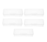5 Pezzi Contenitore Multifunzione p e r Manicure e Gioielli in PVC | Design Trasparente, Leggero e Portatile, Protegge gli Oggetti, per Ordine Quotidiano sulla Scrivania
