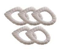 5 pezzi Copriwater morbido più spesso per bagno - Fibre più calde ed elastiche, facile installazione, copriwater imbottito, lavabile e compa