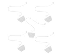 5 Pezzi Cordino Elastico e Clip Adesiva in PU Trasparente | Facile Attacco Rapido, Supporto Elastico Anti-smarrimento, per Studenti e Ufficio, Uso Digitale e Viaggi