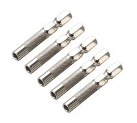 5 pezzi da 1 / 4 "a 4 mm esagonale bit adattatore Socket Shank per cacciavite e trapano estensione strumento elettrico accessorio