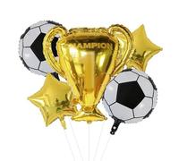 5 pezzi da 18 pollici trofeo d'oro stella del calcio palloncini foil uomo decorazioni for feste di compleanno giochi sportivi palloni ad aria Per Feste(Color3)