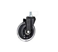 5 pezzi da 3 pollici M6/M8/M10 PU vite rullo ruota di ghiaccio elettroforesi attrezzatura intrattenimento scooter universale muto rotella(M8x15mm)