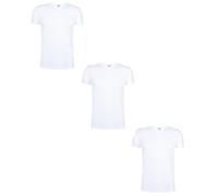 5 pezzi da uomo unisex a maniche corte girocollo girocollo girocollo in set Classic Fit 100% morbido cotone anello spun filato 150 g/m² di qualità, jersey singolo dalla S alla 3XL, bianco, 3XL