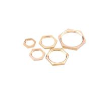 5 pezzi dado di bloccaggio esagonale in ottone 1/8 "1/4" 3/8 "1/2" 3/4 "1" femmina tutto in rame tappo esagonale raccordo dado comune(1)