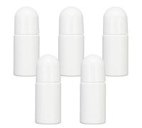 5 pezzi deodorante roller da riempire, rullo per crema solare, ricaricabile, deodorante rollon, bottiglia vuota, applicatore per crema solare, ricaricabile, per cosmetici, oli essenziali