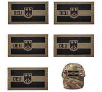 5 Pezzi DEU Germania IR Infrarossi Riflettenti Patch Militare Bundeswehr Patch Patch Patch Militari Distintivo Militare Toppe a Strappo per Abbigliamento Tattico Zaino Baseball Cap Uniforme