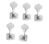 5 Pezzi Di Accessori Per Chitarra Vintage Aperti A 5 Corde Per Basso Chiavi Di Accordatura Piroli Meccaniche Accordatori Nero 1L 4R