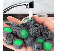 5 pezzi di aeratori per rubinetto senza spruzzi, ugelli per rubinetto a risparmio idrico, bocchette a bolle in plastica con reti per utensili da cucina e bagno, 2 * 1,3 cm