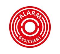 5 pezzi di "Alarm, isecur®, alarmgesichertI Ø 4 cm I Attenzione edificio, oggetto dotato di allarme I per vetro finestra e porta I adesivo interno I hin463