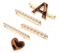 5 pezzi di anello decorativo con cinturino in lega per gioielli d'amore