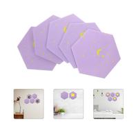 5 pezzi di annunci in feltro, promemoria, bollettini, esagonali, in feltro da