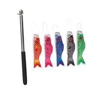 5 pezzi di bandiere giapponesi per carpe giapponese Streamer Windsock per il