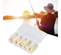 5 pezzi di Blade Bait Swimbaits da 3,5 g con treccine e occhi 3D per acque salate/d-acqua dolce