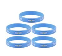 LIOOBO 5Pcs Bandiera Del Paese Braccialetto in Silicone Unico Sport di Gomma Moda Braccialetto da Polso Forniture di Gioco Cinturino a Mano per di Gara Compatibile (Argentina)