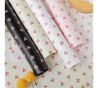 5 pezzi di carta da regalo con stampa floreale e fiocco, per confezioni di abbigliamento, scatole per scarpe, decorazione per regali, per il ritorno a scuola e San Valentino nero,bianco rosa,giallo ro