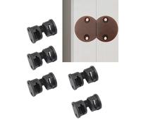 5 pezzi di cerniera nascosta rotonda in nylon for porta in legno, cerniera pieghevole nascosta in plastica piccola(Black)