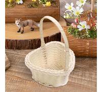 5 Pezzi Di Cestini Per Ragazze Di Fiori | Cestino Intrecciato Con Manico | Cesto Di Dispersione Di Sparsi Per Cesto Sparso | Cestino Di Rattan Per Decorazione Del Tavolo Da Matrimonio | 3 Stili