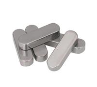 5 pezzi di chiavi piatte parallele in acciaio inossidabile 304 A2, perni for chiavetta piatta con estremità arrotondata for albero motore M3 M4 M5 M6(M6*6*90)