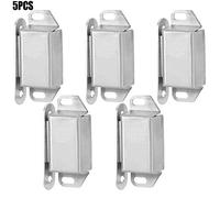 5 pezzi di chiusura magnetica per porta dell'armadio, chiusura a scatto, tappi di arresto, ferramenta per mobili