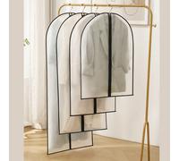 5 pezzi di copri abito, buste per conservazione nell'armadio, buste organizer trasparenti per vestiti, multisize (60x80cm, 60x100cm, 60x120cm, 60x140cm), buste per armadio antipolvere, adatte per cami