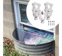 5 pezzi di cover well cover clips kit hardware per finestra esterna cortile