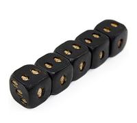 5 pezzi di dadi con teschio nero, teschio sorridente, dadi da poker deluxe con diavolo, torre di da gioco gotica con poliedrici della morte, traslucidi da gioco