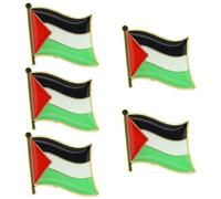 5 pezzi di distintivi con bandiera palestinese, spille, spille, medaglie, spille, bracciali, adatti per cappelli, colletti e vestiti.