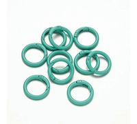 5 pezzi di fermagli a molla ad anello apribili, moschettone rotondo, anello portachiavi, connettore per borsa, gancio, fibbie per catene per cani, creazione di gioielli fai da te, verde menta, dimen