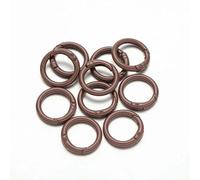 5 pezzi di fermagli a molla ad anello apribili, moschettone rotondo, portachiavi, anello connettore, clip per borsa, gancio, catena per cani, fibbie per creazione di gioielli fai da te, caffè, dimen