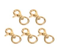 5 pezzi di fermagli girevoli a moschettone in ottone - moschettone girevole,