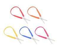 5 Pezzi Di Forbici Ad Anello, Forbici Per Bambini, Accessori Per Artigianato Fai -Da -Te, Utensili Da Taglio Della Carta, Forbici Di Design Creativo.