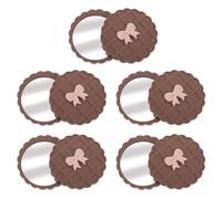 5 pezzi di grazioso specchio compatto per borsa: specchio per il trucco