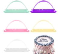 5 pezzi di guida per arco per torta, strumenti di decorazione per torte in plastica regolabili per creare archi e disegni | Forniture essenziali per la cottura al forno per principianti e professioni