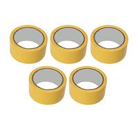 5 Pezzi di marcatura del Pavimento Larghezza 5 cm | Nastro Adesivo Non graffio per Palestra/Campo/Classe | Nastro da Pavimento in PVC Pesante per Basket/pallavolo/Tennis (Yellow)