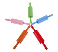 5 pezzi di mattarello piccolo: mini rullo di plastica da 8,65 pollici, utensili