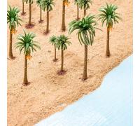 5 pezzi di modelli di alberi verdi finti di 6/9/12/15 cm, decorazioni per piante di paesaggio microscopio, piante da sfondo per modellismo, albero africano con girasole 6 piedi, Qatar, Emirati Arabi, 