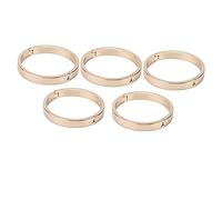 5 pezzi di moschettoni rotondi in lega con gancio a scatto, portachiavi in metallo resistente per la rilegatura di quaderni a spirale sfusi, accessori fai-da-te per album di (55 mm all'esterno, 50 mm