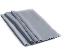 5 pezzi di panni per la pulizia degli occhiali in microfibra grigia, panno professionale per lenti, pulitore per schermi, antiappannante