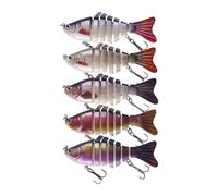 5 pezzi di pesca bassi esca la pesca esche che nuotano esche morbide lenta