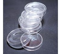 5 pezzi di piastre Petri in vetro borosilicato con coperchi - Set di piastre Petri da laboratorio riutilizzabili for microbiologia, biologia,(7.5cm diameter)