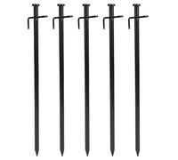 5 pezzi di picchetti per tende, picchetti da terra per tende e tettoie, picchetti da campeggio in acciaio zincato con testa piatta larga, picchetti robusti e resistenti alla (30 cm)