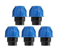 5 pezzi di raccordi idraulici, connettore rapido per tubi dell’acqua, kit di giunti diritti in PE con filetto femmina per tubi in PPR, PE e PVC, resistente alla corrosione e ad (32xG3/4)