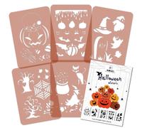 5 Pezzi di Riutilizzabile Stencil A4 HALLOWEEN ZUCCA FANTASMA CASA SPAVENTOSA