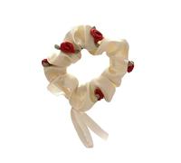 5 pezzi di rosa romantica, grande anello for capelli, corda for, fasce for ragazze vintage, elastici for fiori, accessori for for le donne per donne o ragazze(White)