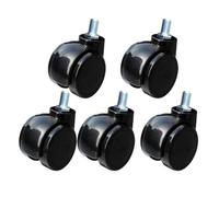 5 pezzi di rotelle for sedie da computer da 2 pollici ruota girevole accessori for ufficio capo puleggia silenziosa(Screw)